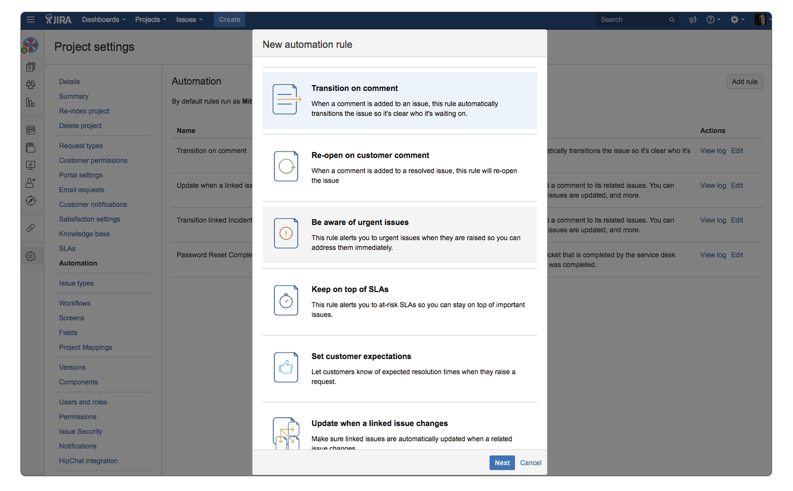 Jira IT Service Management