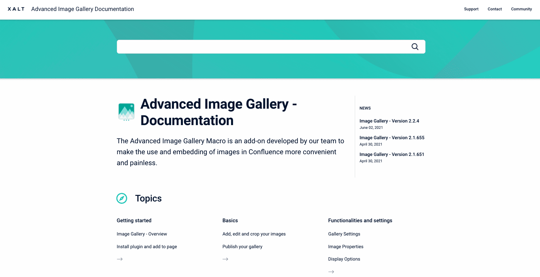 Documentation in the Confluence Help Center