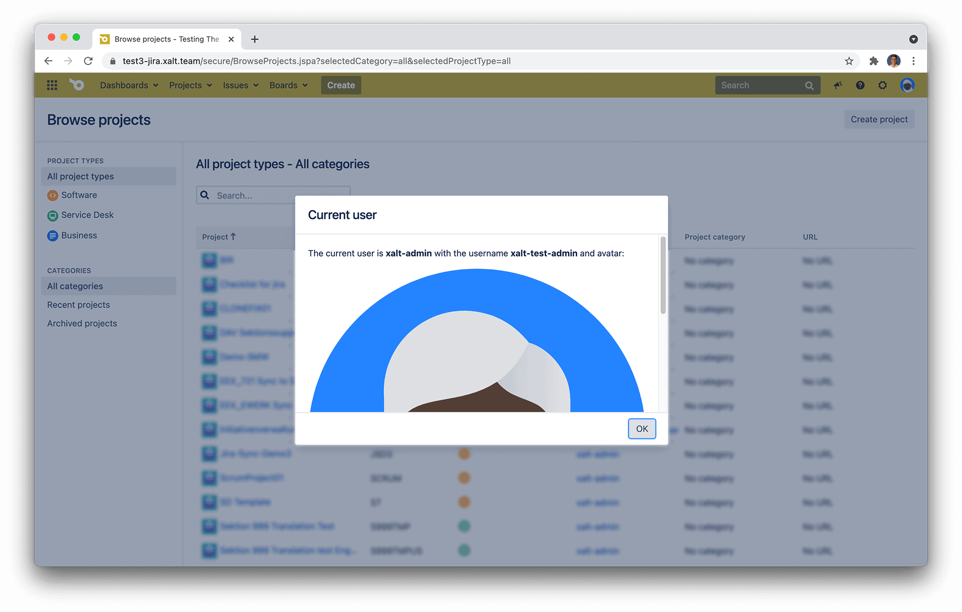 Viewing User Profiles with User Switcher for Jira