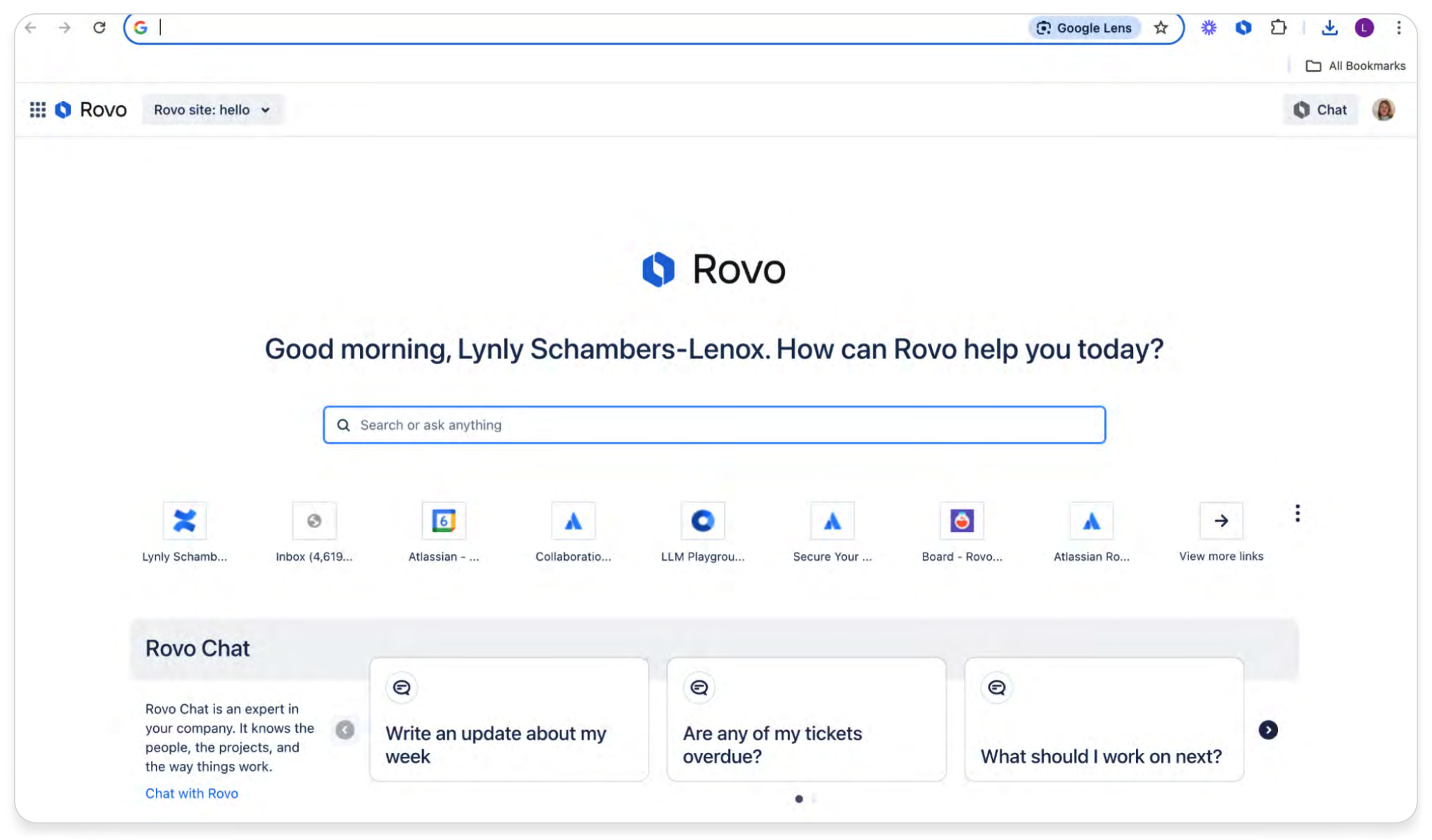 Work-Management-Platform durchsuchen und Status abfragen mit KI-Chatbot