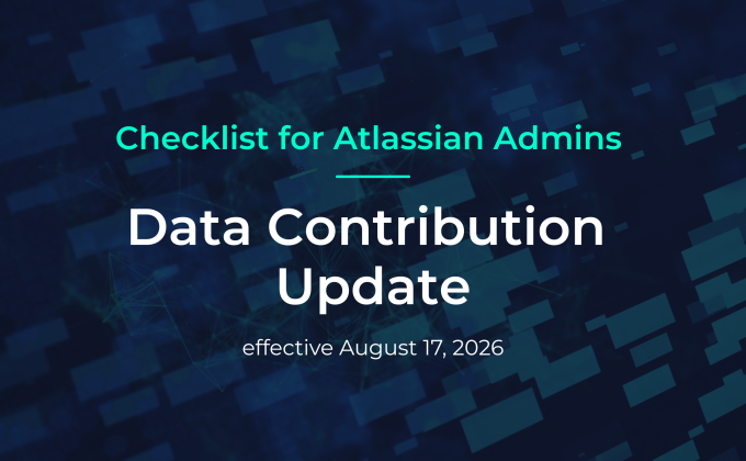 Atlassian Data Contribution Update