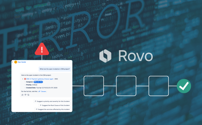 Rovo Ops Guide for faster TTR
